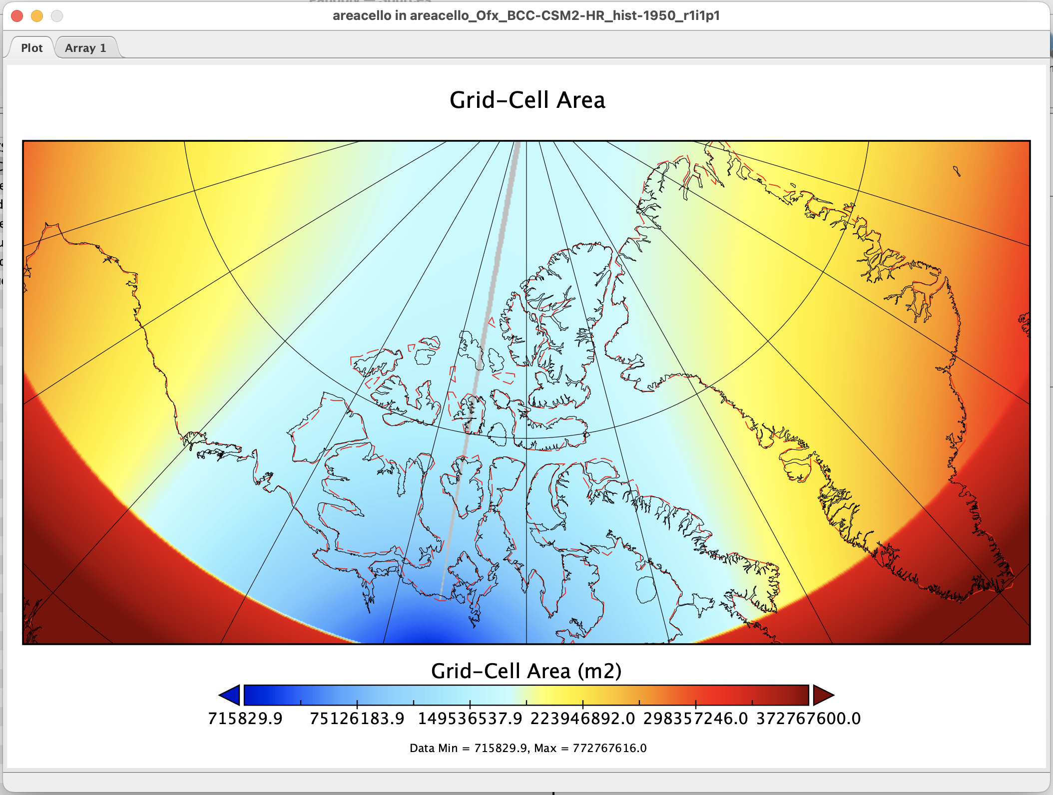 Panoply_map_areacello_Ofx_BCC-CSM2-HR_hist-1950