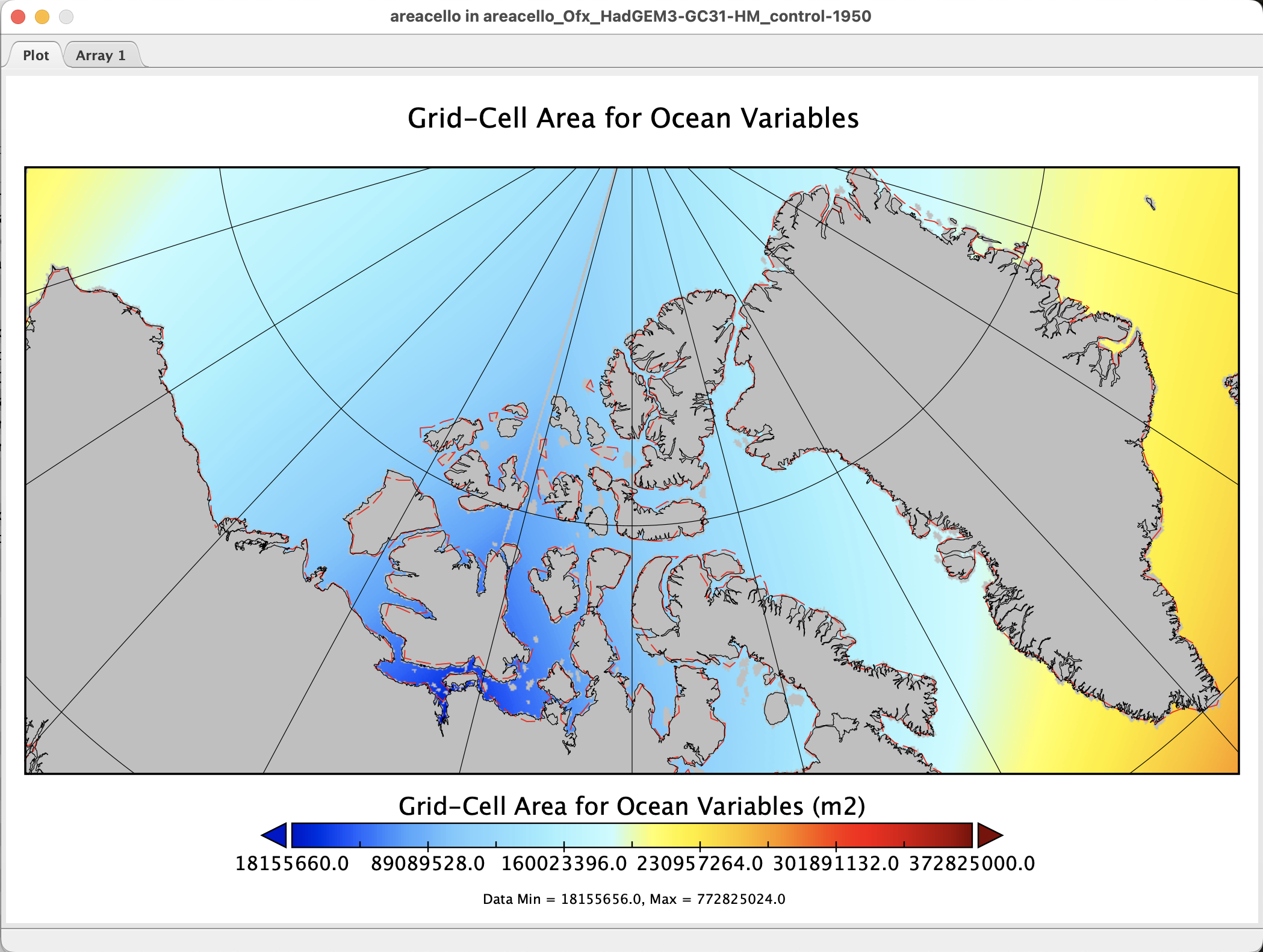 Panoply_map_areacello_Ofx_HadGEM3-GC31-HH_control-1950